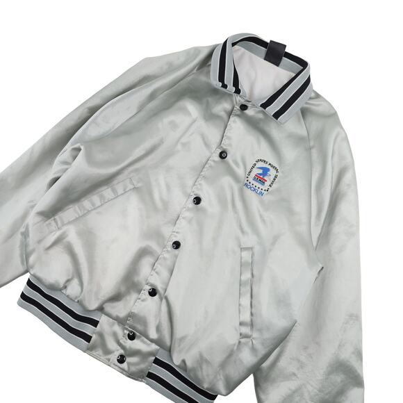 Vintage USPS Satin Bomber Jacket - Picture 2 of 9